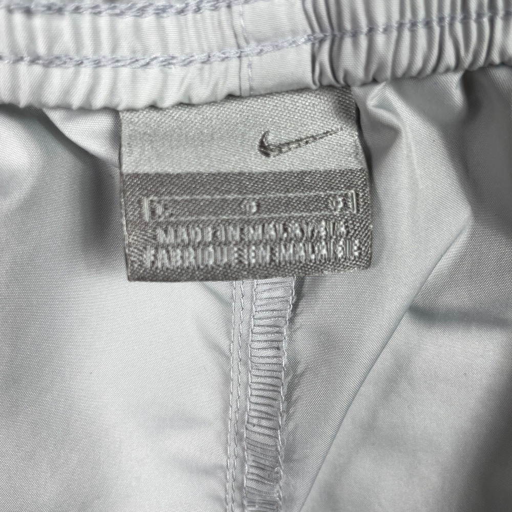 Vintage Nike Track Pants Mens Large Gray Black Piping Ankle Zip Windbreaker Y2K - Picture 5 of 14